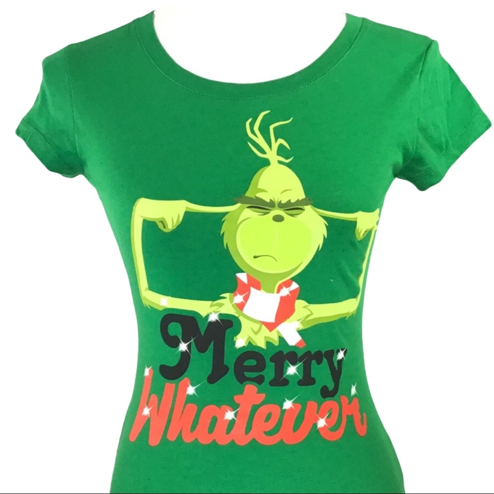 Grinch “Merry Whatever” Christmas T-shirt